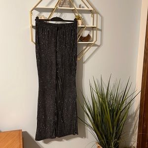 H&M Sparkle Pin Stripe Flare Pants